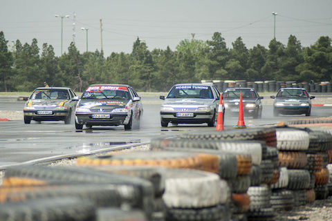 پایان راند اول مسابقات اتومبیلرانی استان اصفهان