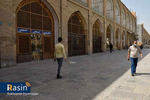 تعطیلی مشاغل و بازار اصفهان