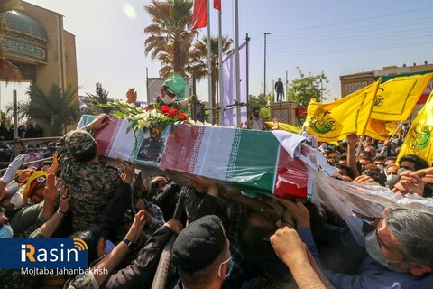 مراسم تشیع پیکرسرلشکر جانباز پاسدار شهید سید محمد حجازی در اصفهان