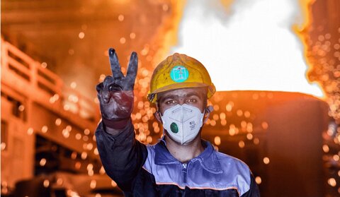 عزم فولاد مبارکه تحقق شعار سال و ارتقای جایگاه فولاد مبارکه است