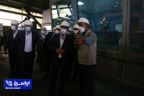 بازدید مدیران شرکت ایرانسل از کارخانه فولاد مبارکه