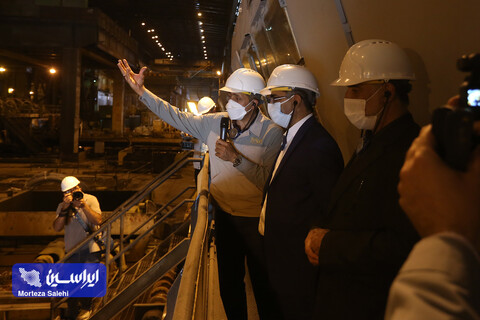 بازدید مدیران شرکت ایرانسل از کارخانه فولاد مبارکه