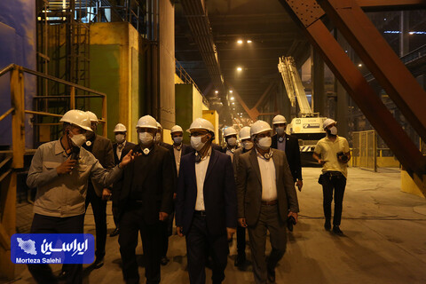 بازدید مدیران شرکت ایرانسل از کارخانه فولاد مبارکه