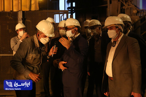 بازدید مدیران شرکت ایرانسل از کارخانه فولاد مبارکه