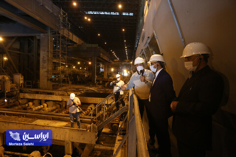 بازدید مدیران شرکت ایرانسل از کارخانه فولاد مبارکه