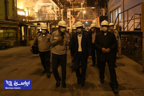 بازدید مدیران شرکت ایرانسل از کارخانه فولاد مبارکه