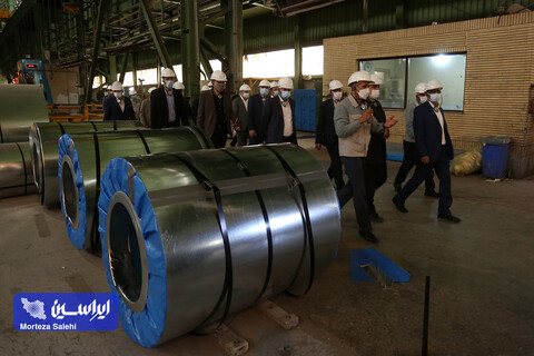 بازدید مدیران شرکت ایرانسل از کارخانه فولاد مبارکه