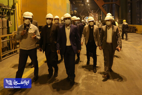 بازدید مدیران شرکت ایرانسل از کارخانه فولاد مبارکه