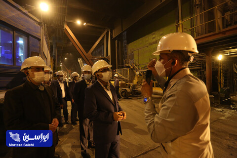 بازدید مدیران شرکت ایرانسل از کارخانه فولاد مبارکه