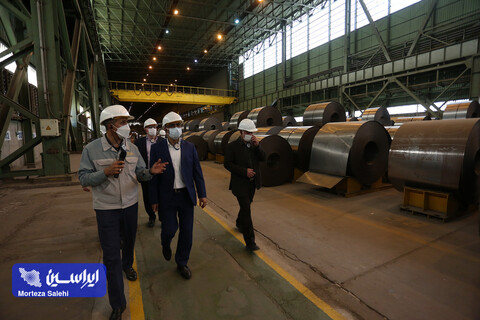 بازدید مدیران شرکت ایرانسل از کارخانه فولاد مبارکه