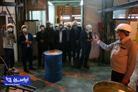 بازدید مدیران شرکت ایرانسل از کارخانه فولاد مبارکه
