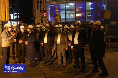 بازدید مدیران شرکت ایرانسل از کارخانه فولاد مبارکه