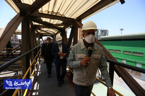 بازدید مدیران شرکت ایرانسل از کارخانه فولاد مبارکه