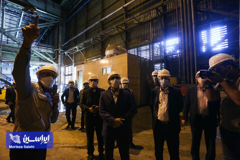 بازدید مدیران شرکت ایرانسل از کارخانه فولاد مبارکه