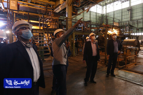 بازدید مدیران شرکت ایرانسل از کارخانه فولاد مبارکه