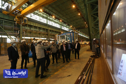 بازدید مدیران شرکت ایرانسل از کارخانه فولاد مبارکه