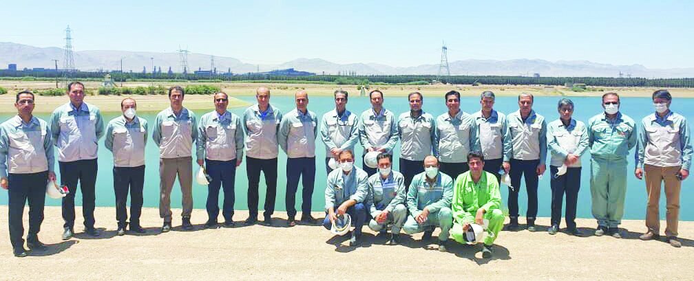 بازدید جمعی از مدیران فولاد مبارکه از تصفیه‌خانه پساب صنعتی این شرکت