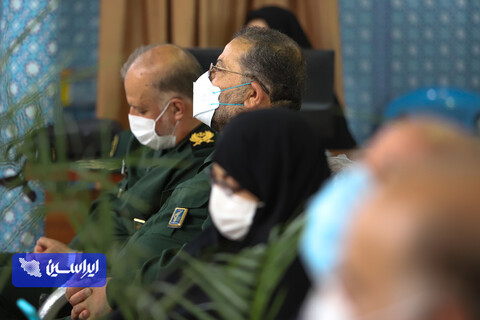 آئین افتتاح دومین ایستگاه واکسیناسیون مشترک شرکت فولاد مبارکه و سپاه صاحب الزمان  در مصلای نماز جمعه رهنان