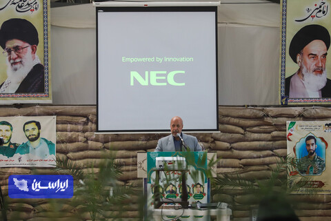 آئین افتتاح سومین ایستگاه واکسیناسیون مشترک شرکت فولاد مبارکه و سپاه صاحب الزمان  در مصلای نماز جمعه رهنان