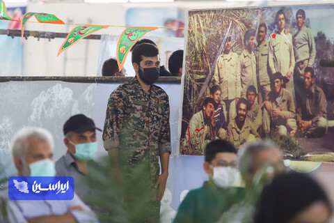 آئین افتتاح سومین ایستگاه واکسیناسیون مشترک شرکت فولاد مبارکه و سپاه صاحب الزمان  در مصلای نماز جمعه رهنان