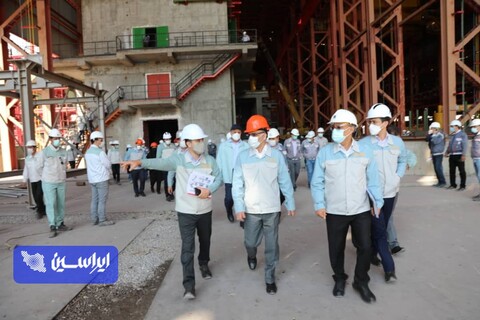 بازدید مدیرعامل شرکت فولاد مبارکه از شرکت فولاد سفیددشت چهارمحال و بختیاری