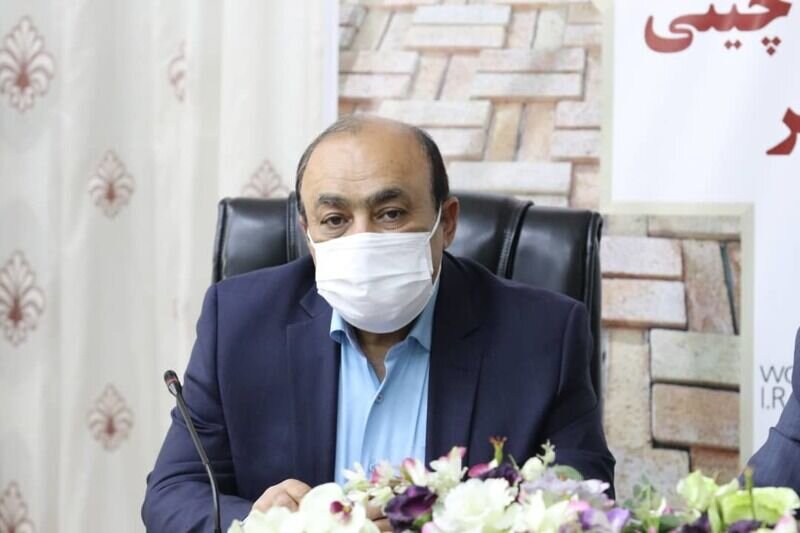 بازدید معاون صنایع عمومی وزیر صمت از نمایشگاه محصولات شرکت آجرنماچین