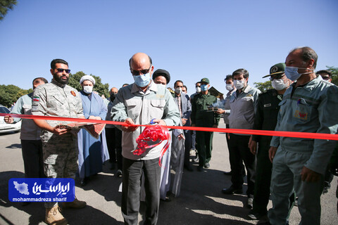آیین افتتاحیه نمایشگاه دفاع مقدس شرکت فولاد مبارکه با عنوان "در مسیر ایستادگی"
