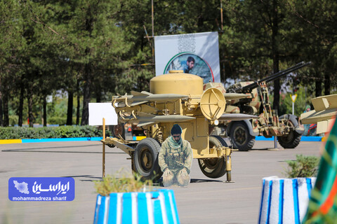 آیین افتتاحیه نمایشگاه دفاع مقدس شرکت فولاد مبارکه با عنوان "در مسیر ایستادگی"