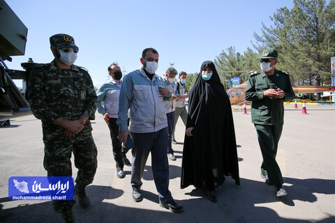 آیین افتتاحیه نمایشگاه دفاع مقدس شرکت فولاد مبارکه با عنوان "در مسیر ایستادگی"