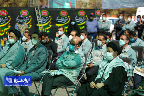 آیین افتتاحیه نمایشگاه دفاع مقدس شرکت فولاد مبارکه با عنوان "در مسیر ایستادگی"