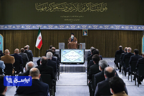 رهبر انقلاب در دیدار تولیدکنندگان و فعالان اقتصادی