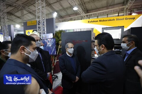 بازدید وجیه الله جعفری نمایشگاه فولاد