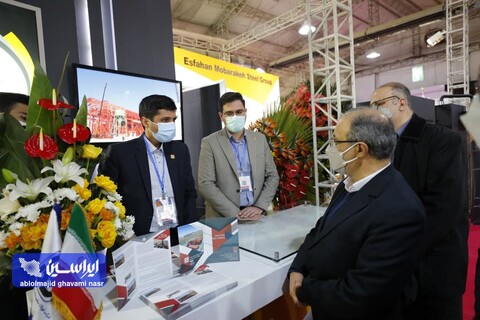 بازدید وجیه الله جعفری نمایشگاه فولاد