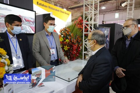 بازدید وجیه الله جعفری نمایشگاه فولاد