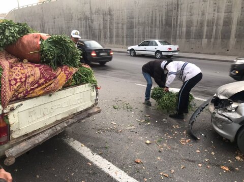 سقوط سواری پژو در پیاده رو منجر به فوت کارگر شهرداری شد
