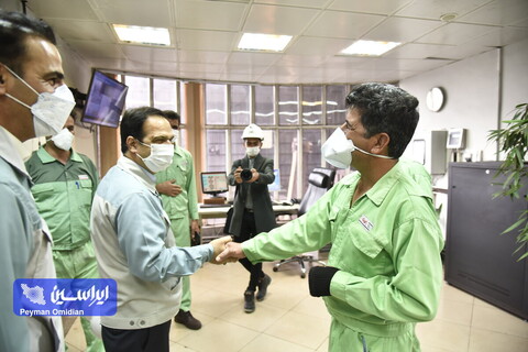 دیدار نوروزی معاون بهره‌برداری و معاون سرمایه‌‌های انسانی شرکت فولاد مبارکه به همراه مدير فولاد سبا