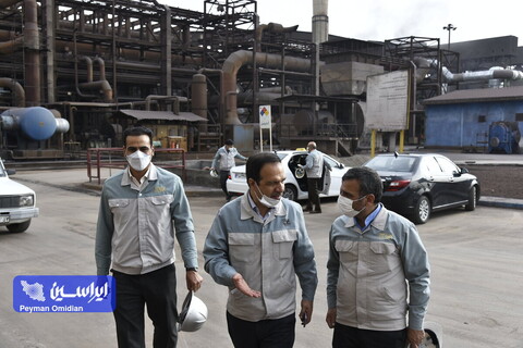 دیدار نوروزی معاون بهره‌برداری و معاون سرمایه‌‌های انسانی شرکت فولاد مبارکه به همراه مدير فولاد سبا