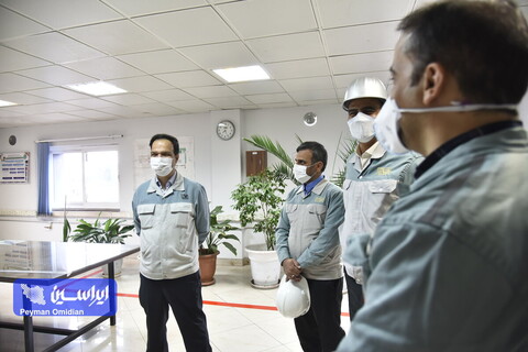 دیدار نوروزی معاون بهره‌برداری و معاون سرمایه‌‌های انسانی شرکت فولاد مبارکه به همراه مدير فولاد سبا