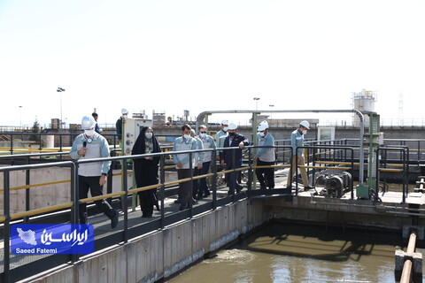 بازدید زهرا شیخی نماینده مردم اصفهان در مجلس شورای اسلامی  از خطوط تولید و تصفیه‌خانه شرکت فولاد مبارکه