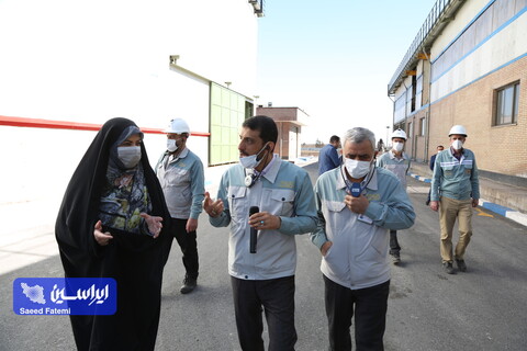 بازدید زهرا شیخی نماینده مردم اصفهان در مجلس شورای اسلامی  از خطوط تولید و تصفیه‌خانه شرکت فولاد مبارکه