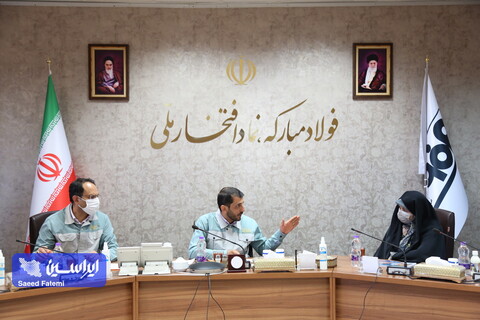 بازدید زهرا شیخی نماینده مردم اصفهان در مجلس شورای اسلامی  از خطوط تولید و تصفیه‌خانه شرکت فولاد مبارکه