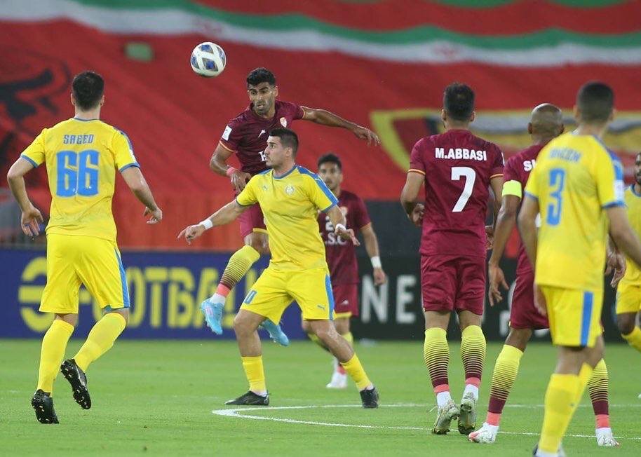 فولاد صفر - الغرافه صفر/ تیر دروازه مانع پیروزی فولاد