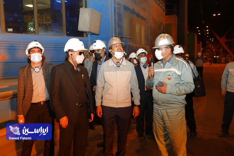 بازدید سرپرست سازمان صنعت و معدن تجارت استان اصفهان از شرکت فولاد مبارکه