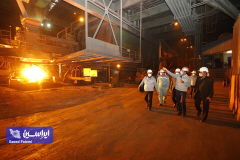 بازدید سرپرست سازمان صنعت و معدن تجارت استان اصفهان از شرکت فولاد مبارکه