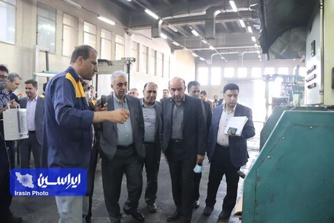 بازدید مدیرعامل شرکت سرمایه‌گذاری توسعه معادن و فلزات از کارخانجات یزد
