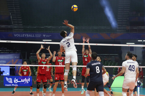 مصاف تیم ملی والیبال ایران و چین