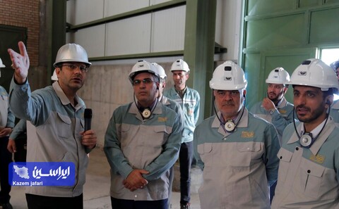 بازدید رییس هیات مدیره فولاد مبارکه از خطوط تولید و تصفیه خانه پساب