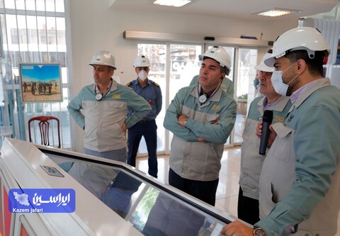 بازدید رییس هیات مدیره فولاد مبارکه از خطوط تولید و تصفیه خانه پساب