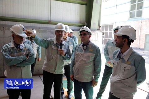 بازدید رییس هیات مدیره فولاد مبارکه از خطوط تولید و تصفیه خانه پساب
