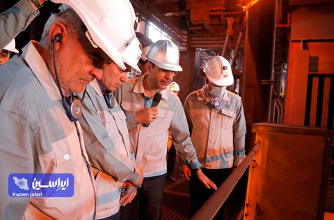 بازدید رییس هیات مدیره فولاد مبارکه از خطوط تولید و تصفیه خانه پساب